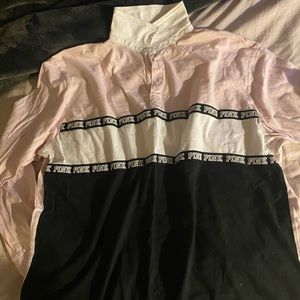 Victoria’s Secret pink long sleeve collar shirt